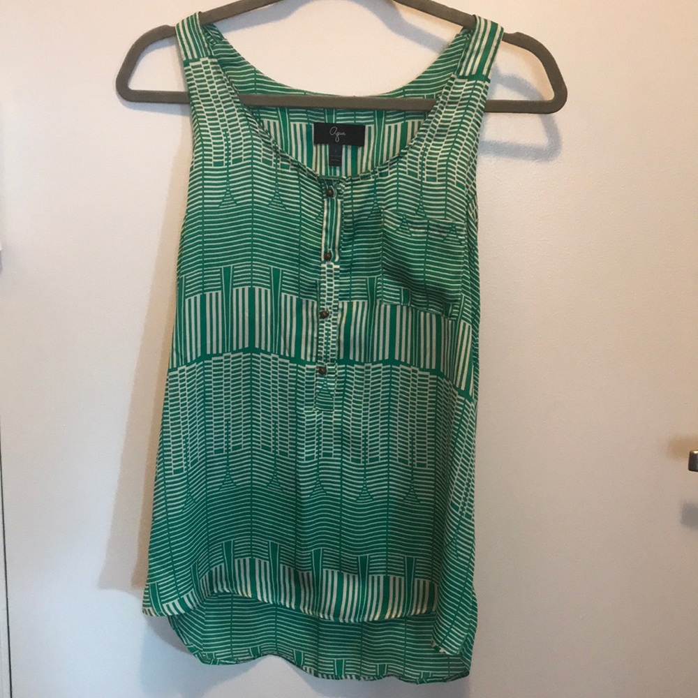 Aqua racerback tank top, sz SM, barely worn